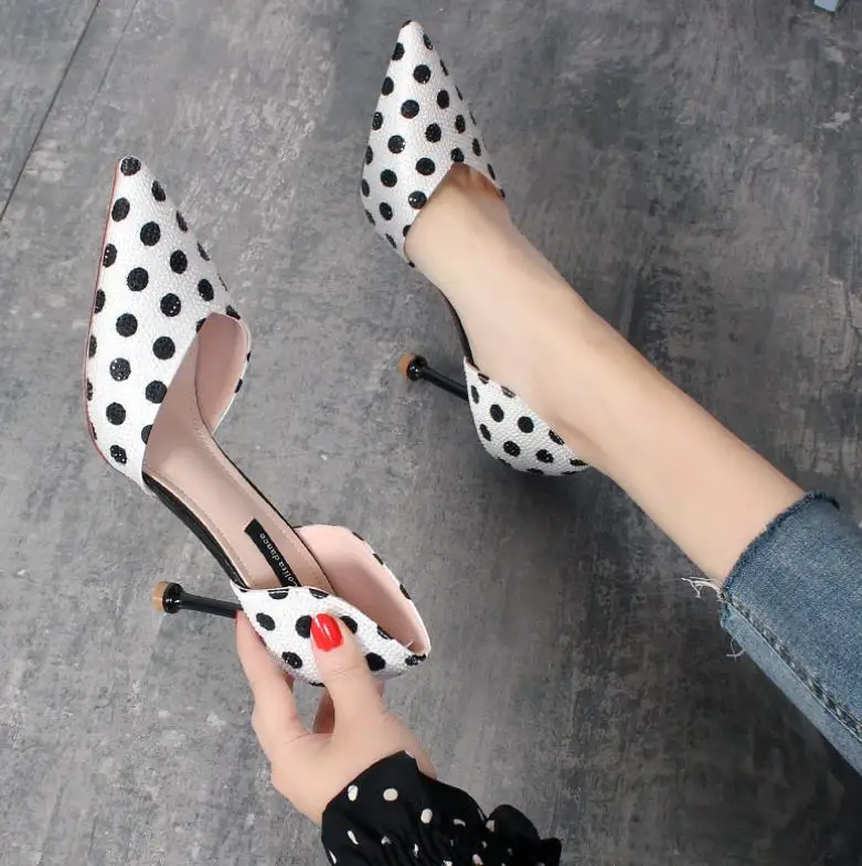 

Spring/fall 2019 new wave point patchwork stiletto pumps