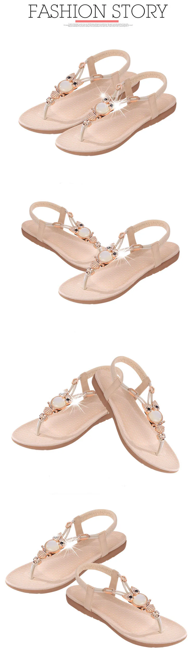 Fast delivery Women sandals 2018 soft PU leather Rhinestone sandals women Summer fashion flip flops sandals women shoes lisse (8)