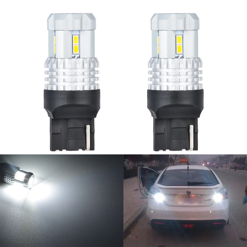 Katur 2 шт. T20 7440 светодиодные лампы 12 SMD 3020 автомобильная светодиодная лампа В постоянного тока светильник