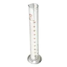 Lovely 100ml Graduated Glass Measuring Cylinder Chemistry Laboratory Measure