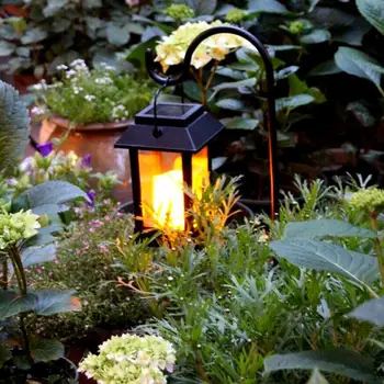 

Outdoor Waterproof LED Solar Lantern Lights Vintage Candle Lanterns Solar Powered Ambience Landscape Light For Garden Patio