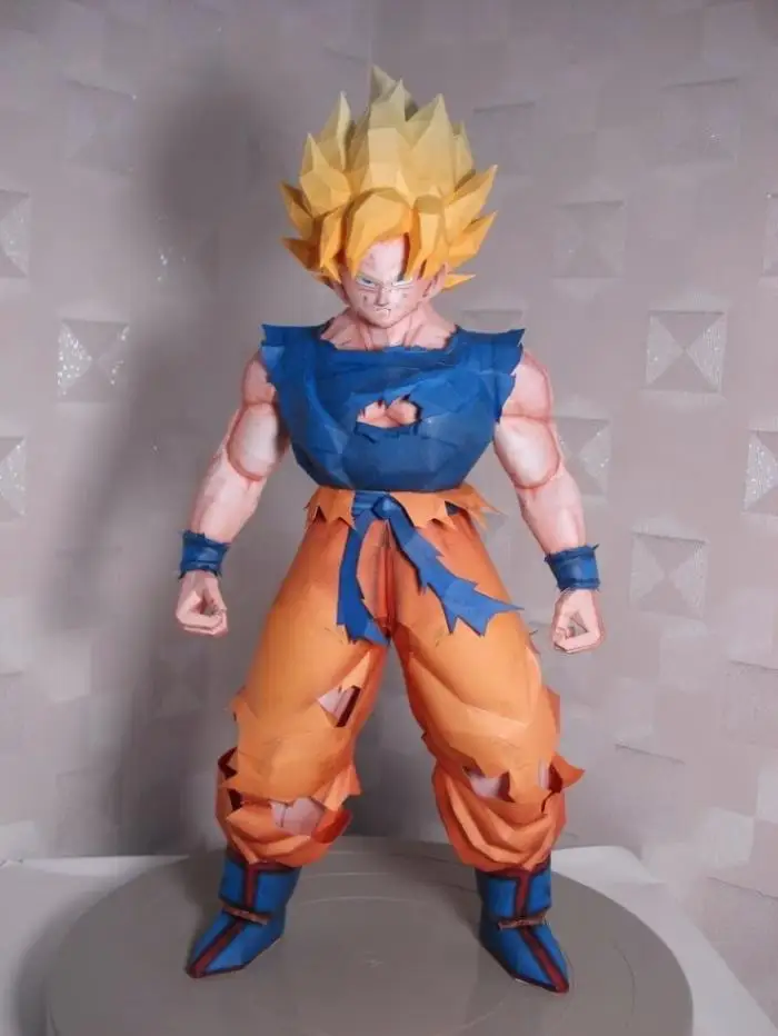 DRAGON BALL Sun Wukong Saiyan 3D бумажная модель DIY