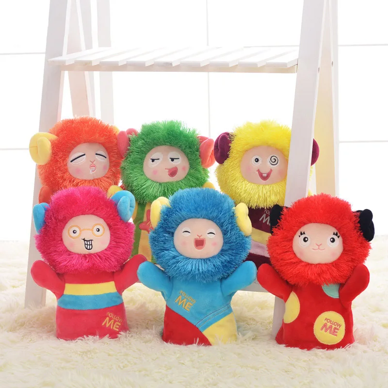 

24CM cute sheep hand puppet child early education parent-child game hand puppet doll plush toy for baby gifts