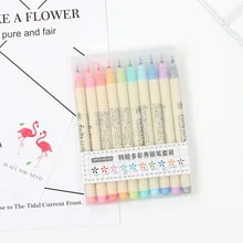 10 шт./кор. мягкий акварель кисти ручка для рисования для мультфильм раскраски книги комиксов манга канцелярские принадлежности для каллиграфии для школьных принадлежностей