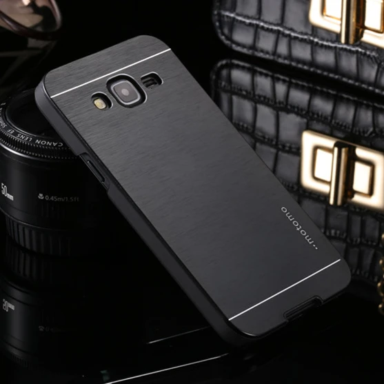 for Samsung Galaxy J5 J500H J500M J500F SM-J500F Case Deluxe Branded Aluminum Metal Fashion Brushed Hard Back Protective Cover |