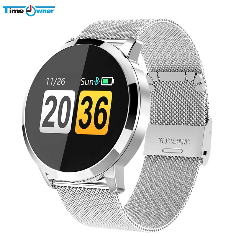 

TimeOwner Q8 Smart Watch Heart Rate Monitor Smart Wristband OLED Color Screen Smartwatch Fashion Fitness Tracker