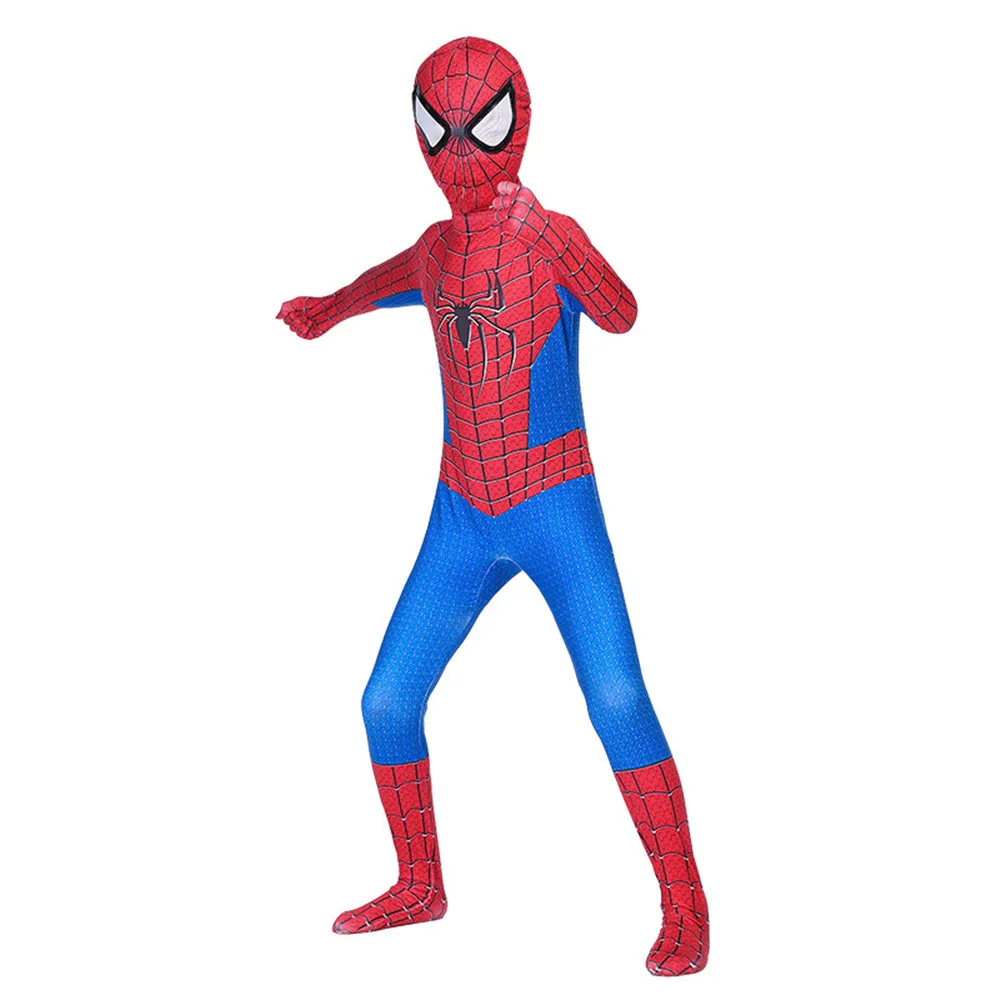 Kids-adult-The-Amazing-Spider-man-cosplay-SpiderMan-Zentai-Lycra-Suit-Bodysuit-Fancy-Dress-Halloween-Jumpsuits