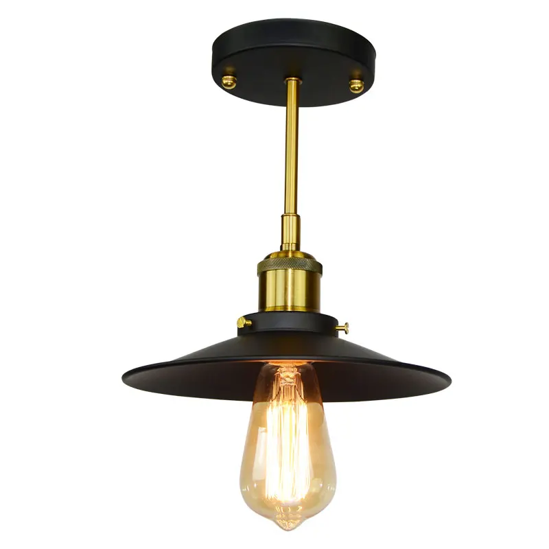 Blueking винтажные потолочные светильники Лофт металл черный E27 edison светодиодные