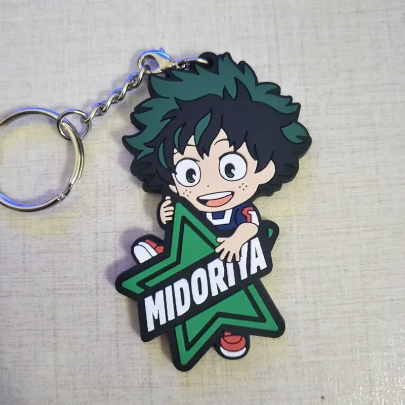 My Hero Academy Аниме Фигурка резиновый брелок IZUKU MIDORIYA DEKU Bakugou Katsuki Shigaraki Tomura детская Подарочная игрушка