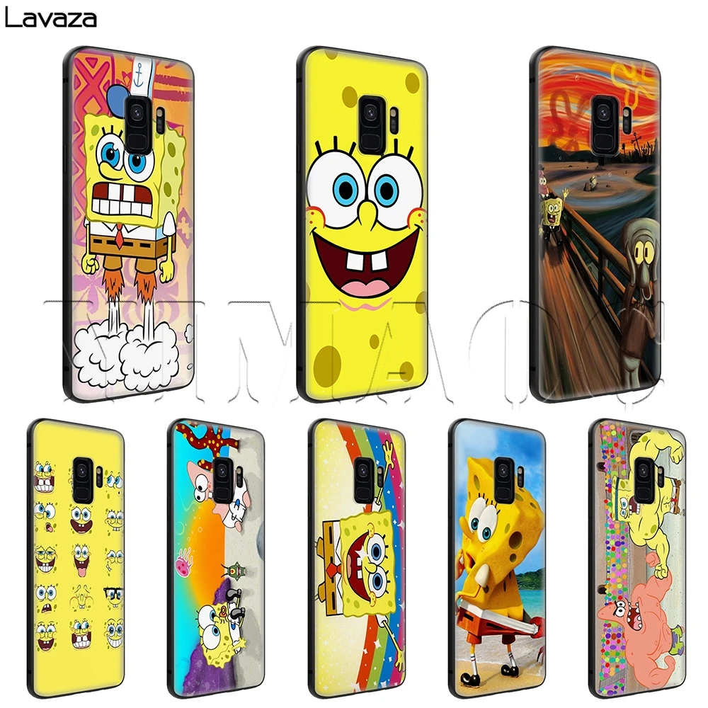 

Lavaza Sponge Bob Case for Samsung Galaxy S6 S7 Edge J6 S8 S9 S10 Plus A3 A5 A6 A7 A8 A9 Note 8 9
