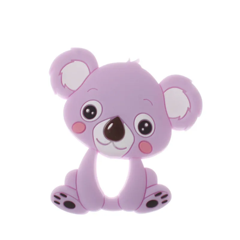 10 шт коала силиконовая подвеска-прорезыватель Медведь Детский Прорезыватель игрушки, не содержащие БИСФЕНОЛ жевательные Силиконовые Прорезыватели жевательные игрушки для ребенка
