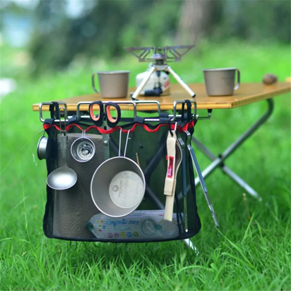 Acampar al aire libre Parrilla portátil Picnic barbacoa cocina Kit varios Set Net