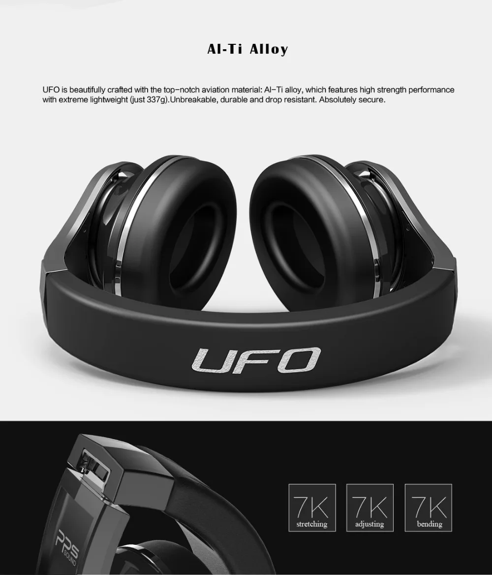 Bluedio UFO 3D бас Bluetooth гарнитура наушники Беспроводная Bluetooth головная повязка с микрофоном для сотового телефона