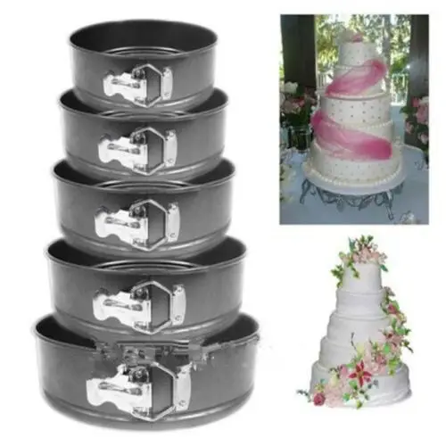 

Mini Baking Springform Pan Non-Stick 3 Layer Cake Dessert Cheesecake Small Size