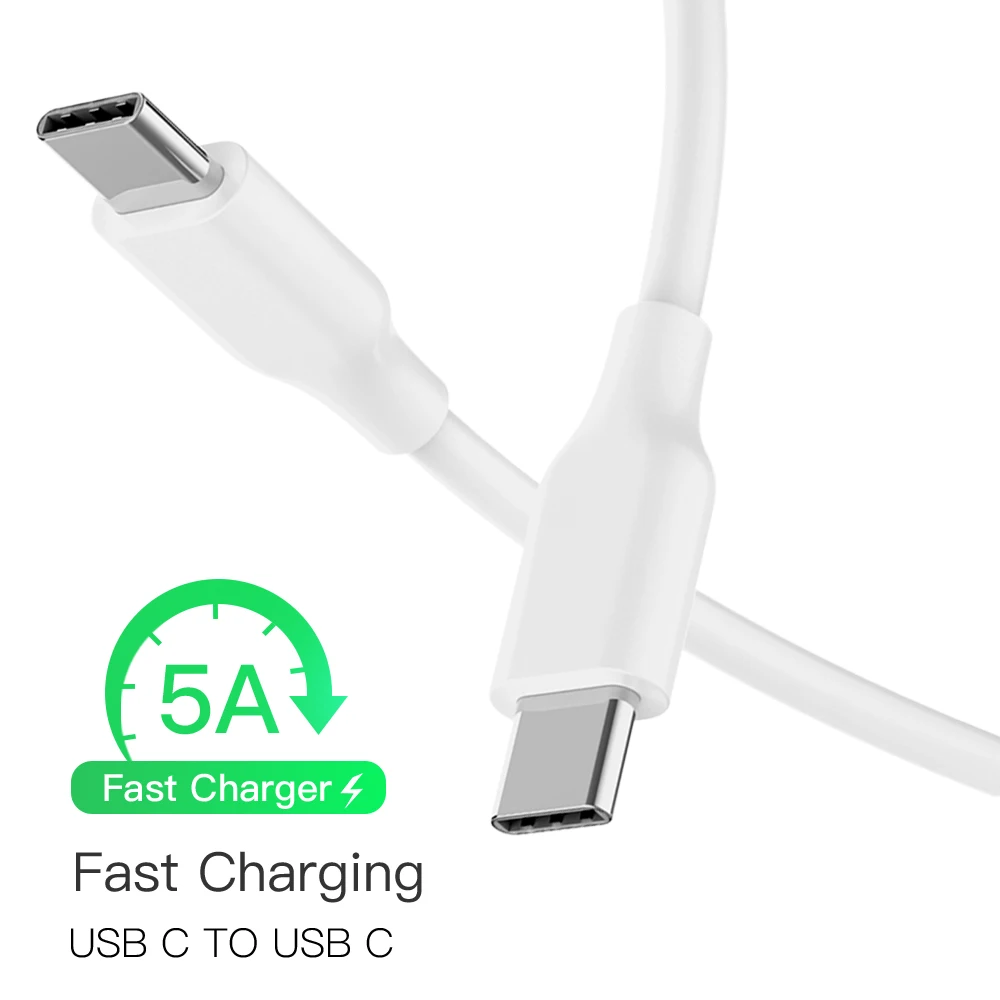 عالية السرعة نوع C الذكور إلى نوع-C كابل الذكور USB-C كابل الهاتف المحمول كابل شحن و مزامنة بيانات لجوجل بكسل ماك بوك برو