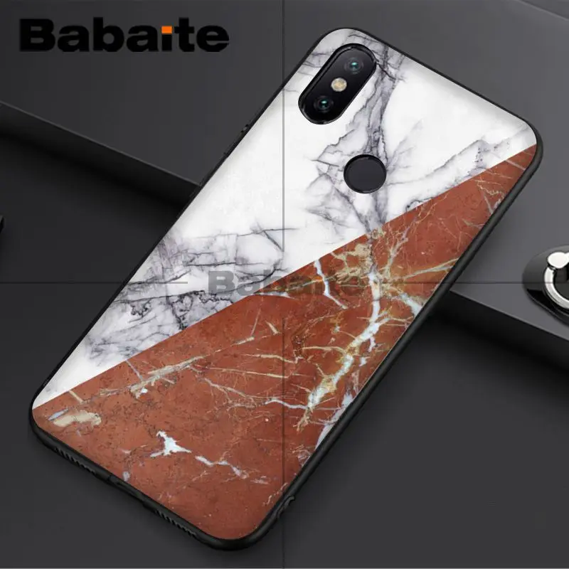 Fashion Geometric Splice Pattern Marble gold pink marble stone