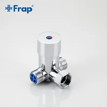 FRAP Латунь горячей и холодной температуры смесительный клапан для Бесконтактный сенсор кран полированный хром ванная комната кран аксессуар