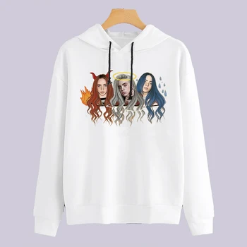 

Trendy clothes for women hoody ladies billie eilish Cartoon Image of American Fashion Singer Printed New pattern hoodies women