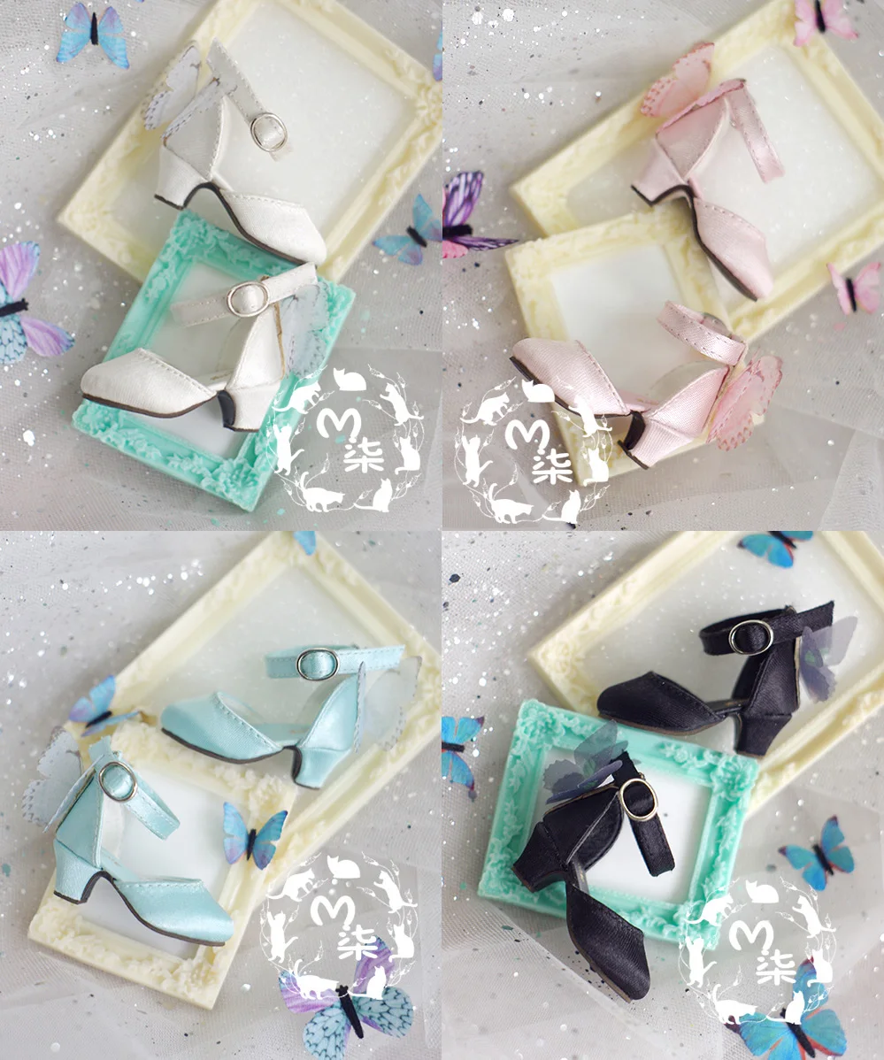 

Bjd doll shoes 1/6 yosd butterfly shoes white/black/pink/blue