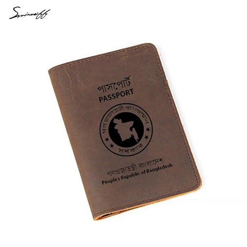 Buy Travel Leather Passport Cover Custom Name Simple