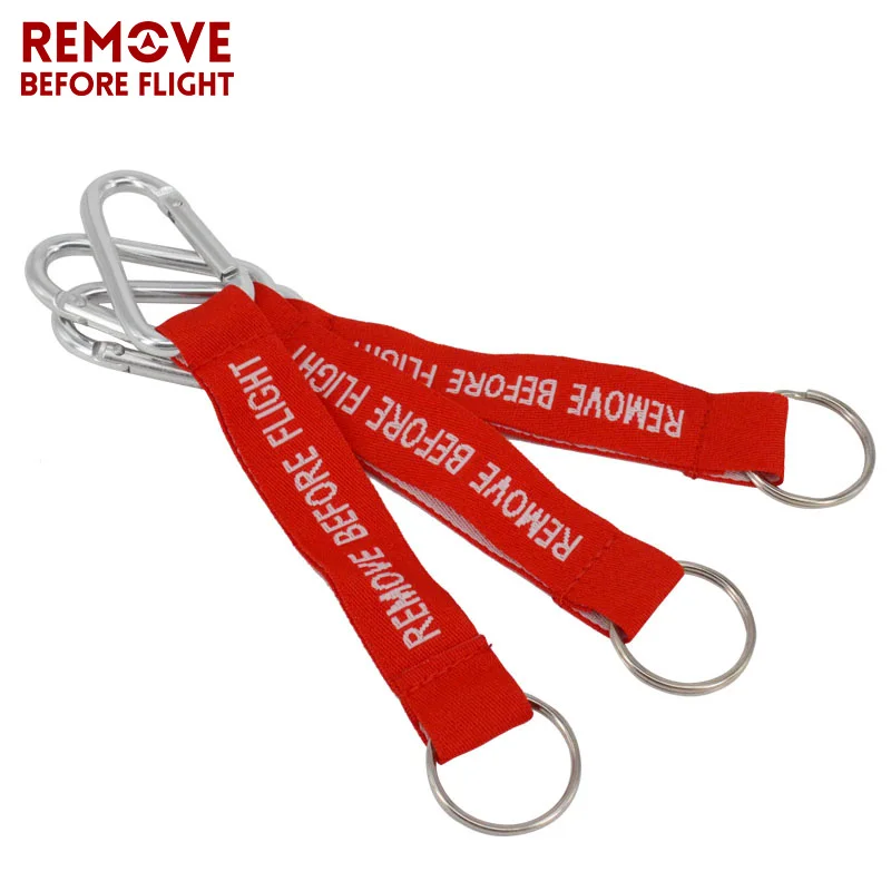 Remove Before Flight Key Chains Llaveros Hombre Red Embroidery Keyring Chain for Aviation Tags OEM Key Chains Jewelry Berloques key fob2