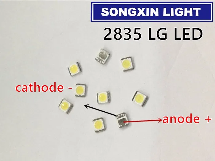1000 шт для LG Innotek светодиодный Светодиодный подсветка 1210 3528 2835 1 Вт 100лм холодный белый ЖК-подсветка для ТВ приложения