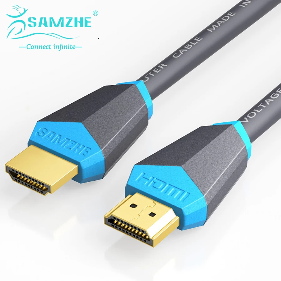 SAMZHE HDMI 2 0 font b Cable b font Gold plated 4K 2K 60Hz UHD HDMI