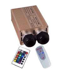 Хорошее качество алюминиевый двойной головкой 2*16 Вт светодиодный волоконный свет двигателя 32 Вт RGB светодиодный волоконный двигатель RF беспроводной волоконные лампы Драйвер