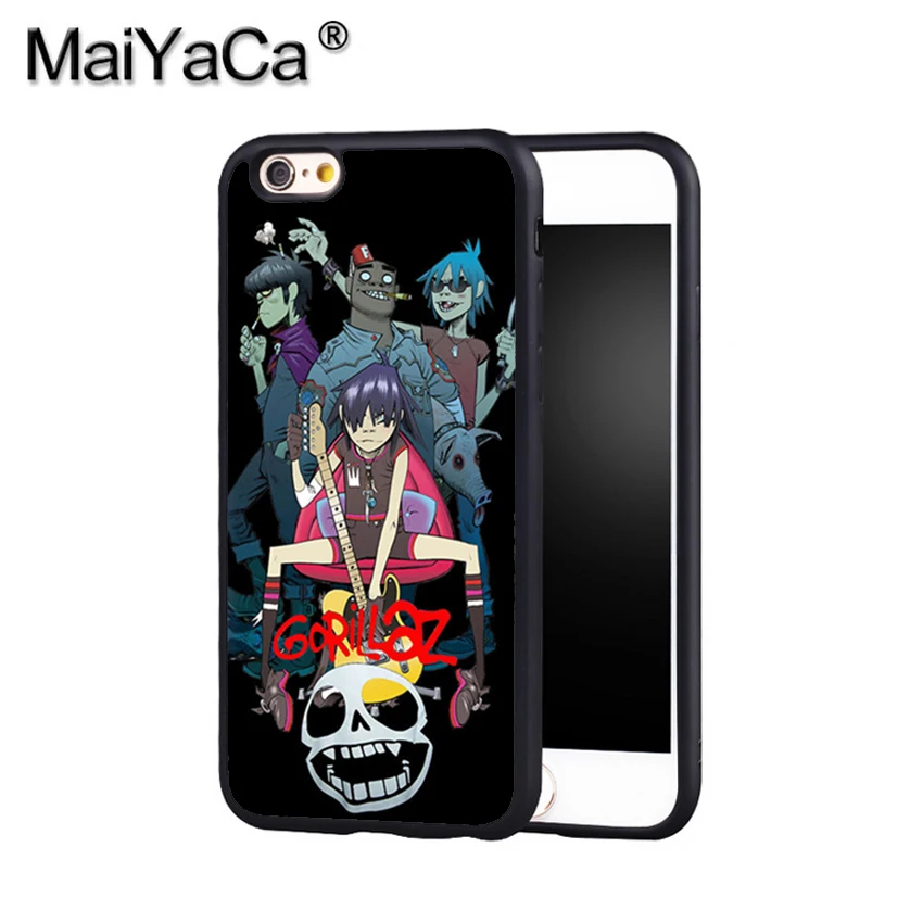 Maiyaca Gorillaz 1 Телефон чехол для iPhone X 8 6 S плюс 7 Plus 5 5S 5C 4S SE Mobie мягкий резиновый Чехол |