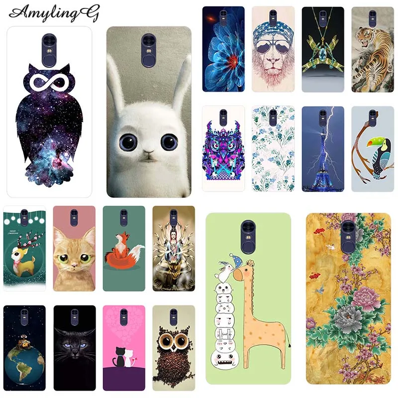 

Fashion Phone Cases For Tecno Pouvoir 2 Pouvoir2 Pro LA7 6.0" Case Patterned Cartoon Cover Soft Silicone TPU Fundas Para Owl Cat