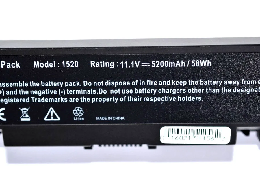 Аккумулятор Golooloo для ноутбука Dell Inspiron 1520 1521 1720 1721 Vostro 1500 1700 312 0504 0513 0518 0520 6