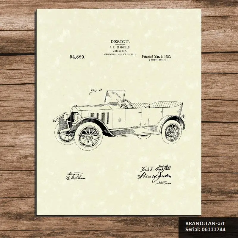 PriorADAutomobile Брэдфилда Патент Художественная роспись по Уровню Техники Дизайн