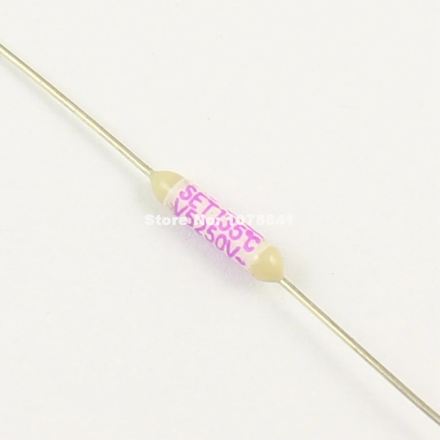 

10 Pcs Per Lot SET Microtemp Thermal Fuse Type V5 Axial TF Cutoff 135 Degree 1A 250V