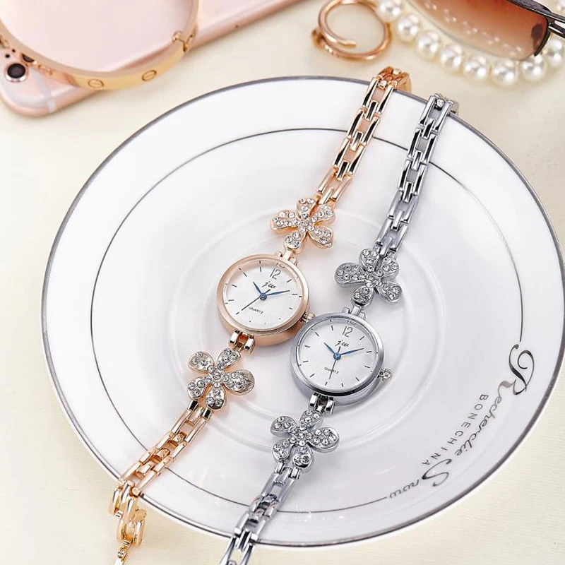 JW роскошные Платья Модный бренд Часы Женщины Дамы Gold Diamond relógio feminino Платье