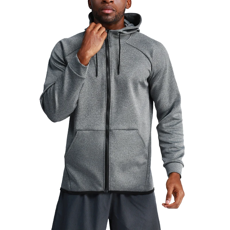 

Zipper Sports Coat in Autumn and Winter, Men's Hoodie Jacket, Fast-drying Training Running Suit, Outdoor Fitness Sports Coat