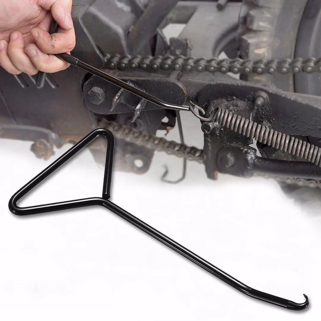 1pcs T-Handle Exhaust Stand Spring Hook Puller Tool Motorcycle Motocross Kart Bike ATV Exhaust Accessories