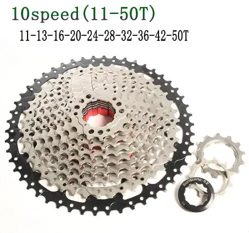 SUNSHINE-SZ 10 скорость 11-50 T кассеты 10 s 20 s 30 s Freewheel для MTB Горный запчасти для велосипеда K7 XT SLX XO X0 X9 X7 для Sram