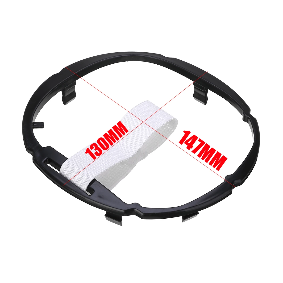 Mayitr 1pc Car Gear Gaiter Boot Cover Ring Gear Shift Knob Stick Lever Frame 71775051 For Fiat 500 500c