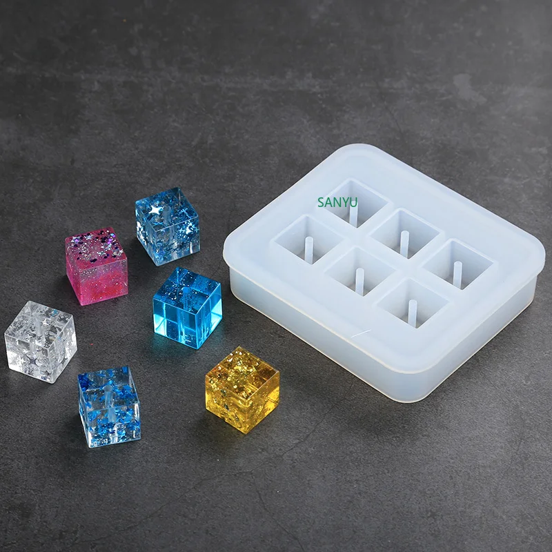 

Silicone epoxy resin Mould With Holes Beads Pendant Earrings Bracelet Handmade DIY Material Crystal Epoxy Resin Jewelry making