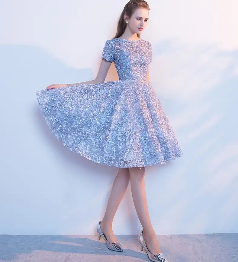 sky blue summer dress