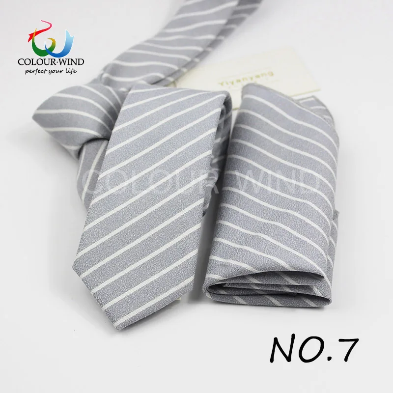 Yiyanyang Мягкий хлопок галстук набор платок для Для мужчин формальные платок Дизайн галстук ручной работы комплект Label Услуги - Цвет: 7