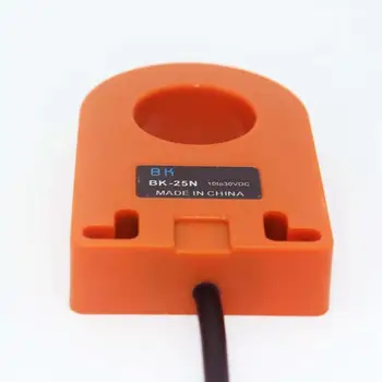 

Orange 25mm Hole DC 6-36V 3 Wire NPN Normally Open HX-DGS-25N Inductive Ring Proximity Sensor Switch For Metal Screw Spring