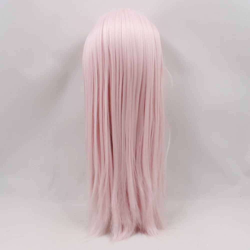 Ледяной DBS Blyth кукольные 1/6 BJD розовый светло прямые волосы с челкой загорелая кожа