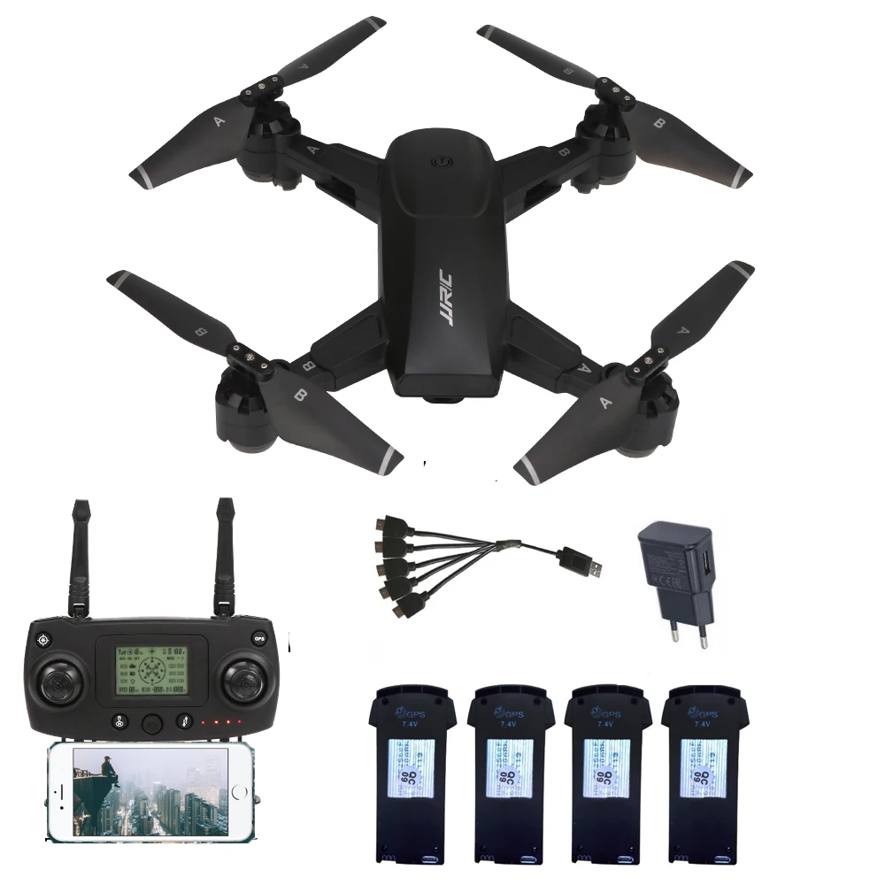 Профессиональный Дрон JJRC H78G GPS Квадрокоптер с камерой HD 1080P 5G WiFi широкоугольный