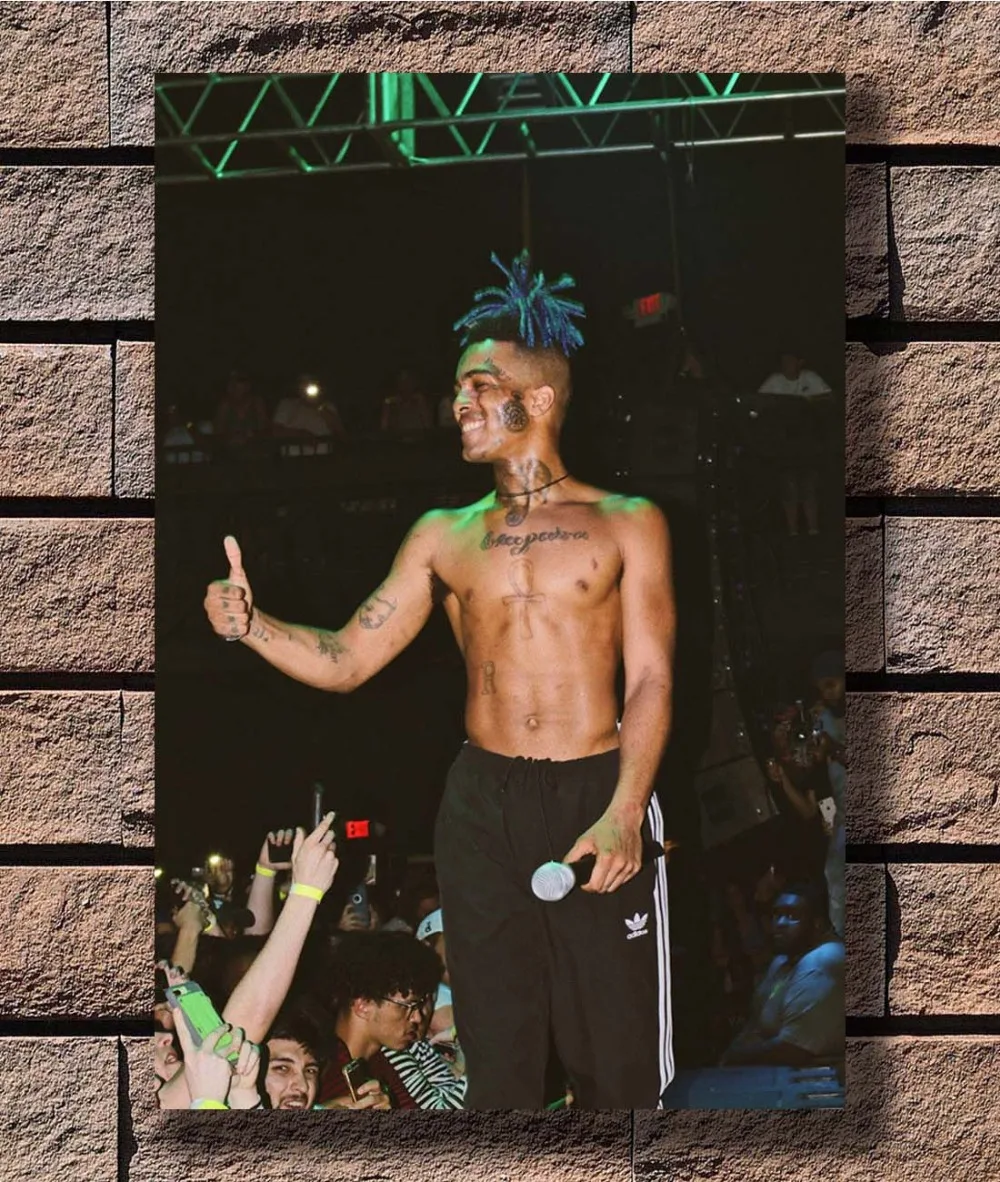 

B-897 XXXTentacion Rap Hip Hop Music Star Rapper Singer 04 Poster Art L-W Canvas Print Decoration 12x18 24x36 27x40 inch