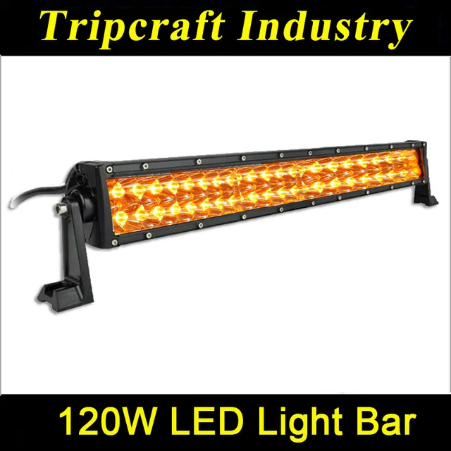 2014 New amber 120W led driving light bars, amber led light bar, car