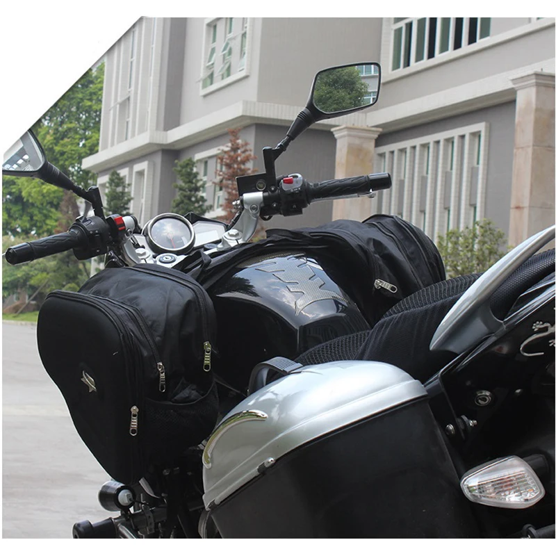 

PRO-BIKER Motorcycle Saddlebag Helmet Luggage Waterproof Bag Oxford Cloth 2PCS for Storage Fashionable Used in Full Seasons