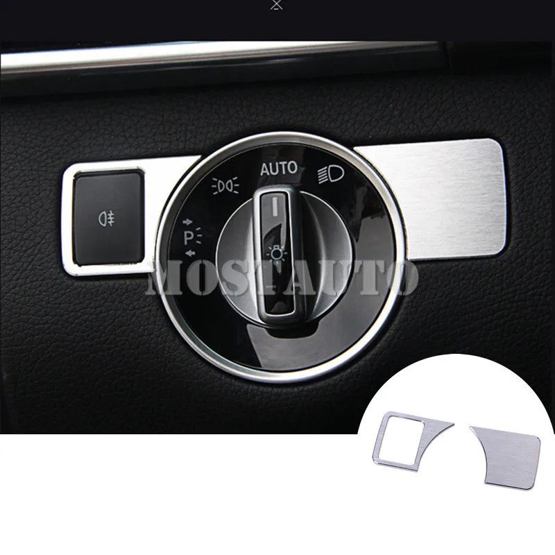 

For Benz E Class Coupe W207 C207 Inner Headlight Switch Button Cover 2009-2016 2pcs