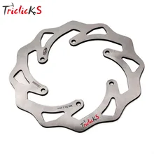 Triclick 220mm Motorcycle Rear Brake Disc Rotor Wavy Brake Disks Steel Motorbike Car-styling Brake Disk For KTM EXC SX SXF 03-12 Triclick 220mm Motorcycle Rear Brake Disc Rotor Wavy Brake Disks Steel Motorbike Car-styling Brake Disk For KTM EXC SX SXF 03-12
