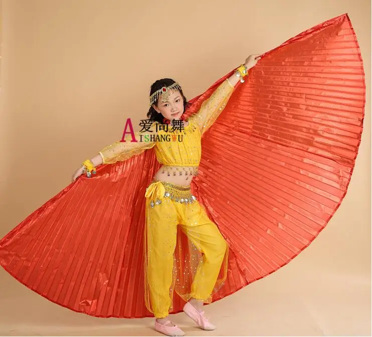 2018 New arrivals polyester belly dance isis wings children belly dancing wings of isis with 3 colors 110cm